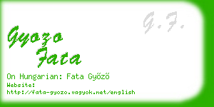 gyozo fata business card